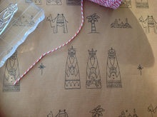 Hand stamped Nativity gift wrap - Fred And Bo