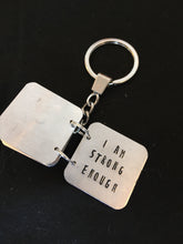 Hand stamped story book keyring - Fred And Bo