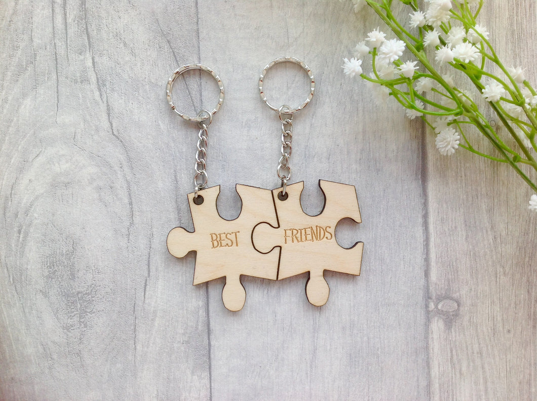 Engraved puzzle 2025 piece keychain