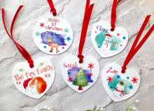 First Christmas  Personalised metal bauble - printed - Fred And Bo