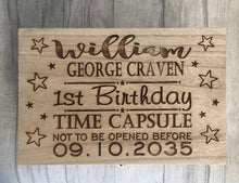 Personalised Wooden Baby Gift Box - Memory Keepsake Box - Fred And Bo