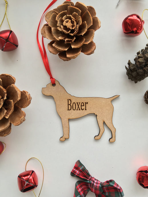 Personalised Dog Decoration - Boxer - Fred And Bo