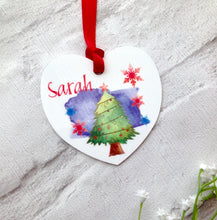 Christmas Tree Personalised metal bauble - printed - Fred And Bo