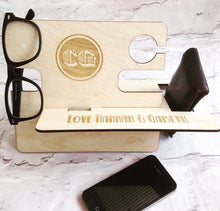Bedside caddy / mobile phone valet - Personalised - Fred And Bo