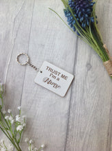 Trust me I'm a nurse keyring - Fred And Bo