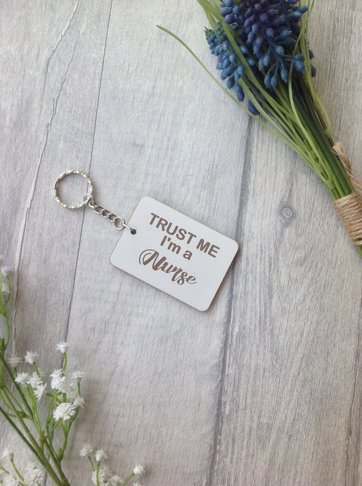 Trust me I'm a nurse keyring - Fred And Bo