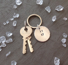 Ey up - Yorkshire slang - hand stamped key chain - Fred And Bo