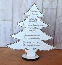 Christmas in heaven plaque and chair - Fred And Bo