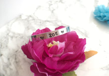 Child’s hand stamped aluminium cuff bangle - Personalised - Fred And Bo