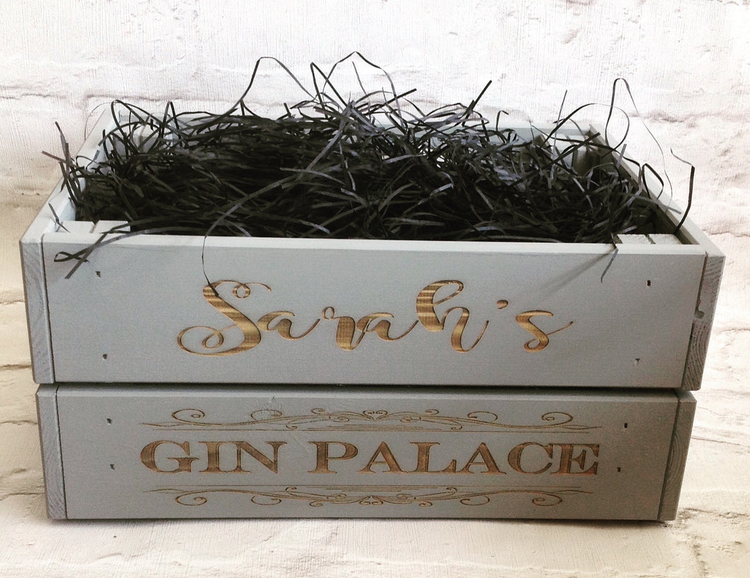 Personalised Gin Palace crate | Infuse-A-Gin - Fred And Bo