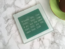 Friends are like stars- printed glass coaster - Fred And Bo
