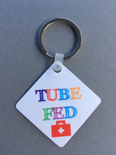 Tube fed Medical Alert Keyring. - Fred And Bo