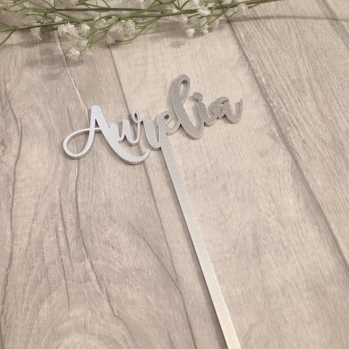 Name Cake topper - Personalised name birthday cake topper - Fred And Bo