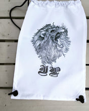 Lion tattoo style Personalised drawstring gym bag - - Fred And Bo