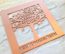 Family tree laser cut - personalised family gift - Fred And Bo