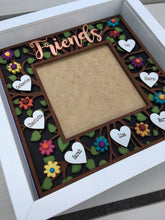 Friends photo frame - hand painted personalised friends gift - Fred And Bo