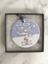 Christmas sign post family Personalised Hanging Decoration - Fred And Bo