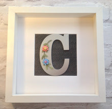 Floral Letter Inital Box Frame - Fred And Bo