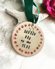 Personalised Medal - Dad of the year - Father's Day - Fred And Bo