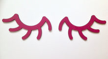 Sleepy lashes sleepy eyes laser cut wood wall decor - Fred And Bo
