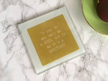 Shed sanctuary - printed glass coaster - Fred And Bo