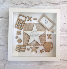 Thank you teacher frame personalised box frame - Fred And Bo
