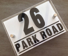 Contemporary Door Number Plaque Personalised - Fred And Bo