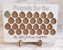 Pounds for pounds weight loss journey plaque - Fred And Bo