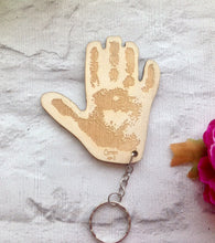 HANDPRINT engraved hand shaped keyring - Fred And Bo
