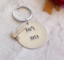 Dad's shed- hand stamped key chain - Fred And Bo