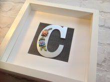 Floral Letter Inital Box Frame - Fred And Bo