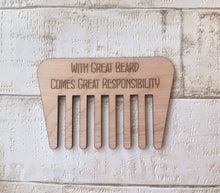 Beard comb wooden gift for men - Fred And Bo