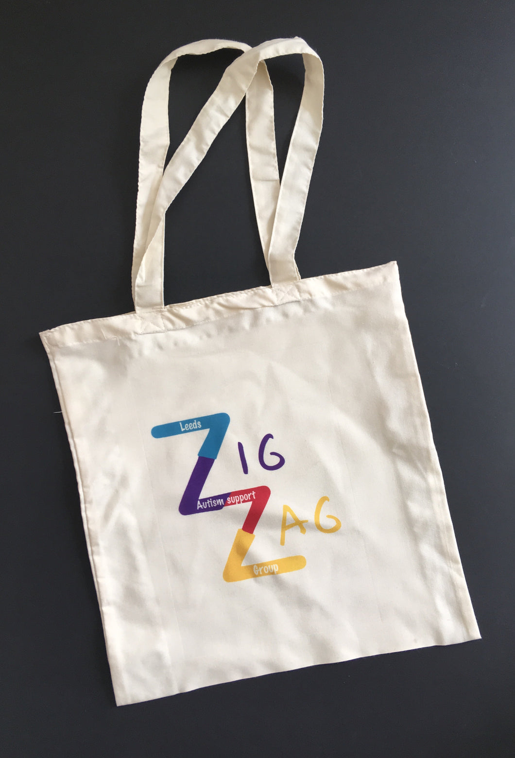 Zig Zag Autism Support Group Tote shopping bag - Fred And Bo