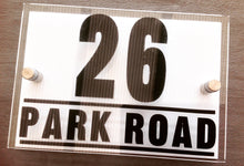 Contemporary Door Number Plaque Personalised - Fred And Bo