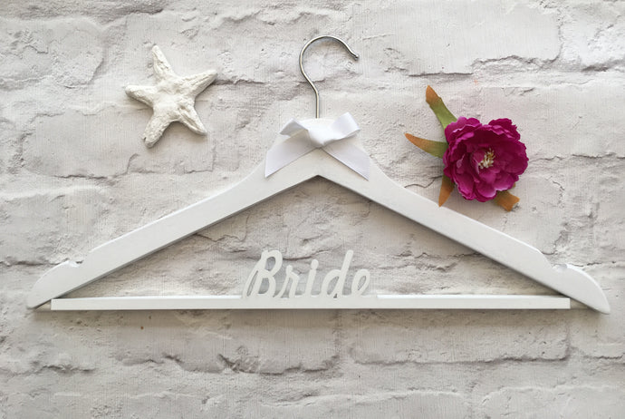 Wedding dress hanger white bride - Fred And Bo