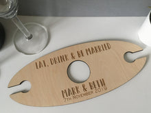Wine bottle and glass holder- Personalised - Fred And Bo