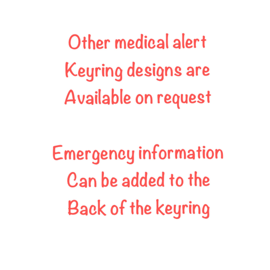 GTN spray In Bag Medical Alert Keyring. – Fred And Bo
