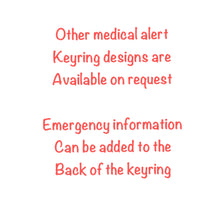GTN spray In Bag Medical Alert Keyring. - Fred And Bo