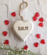 Chunky engraved hanging heart - Fred And Bo