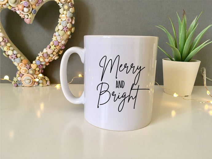 Merry and bright- secret Santa gift ceramic mug - Fred And Bo