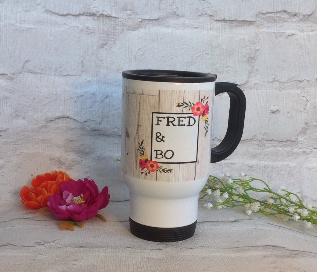 Travel mug- personalised - Fred And Bo