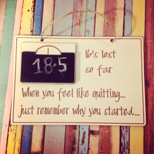 Weightloss tracker plaque - Fred And Bo