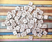 Scrabble style tiles set of 100 letters of your choice- MDF letters - Fred And Bo