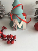 Initial hand stamped metal Christmas decoration - Fred And Bo