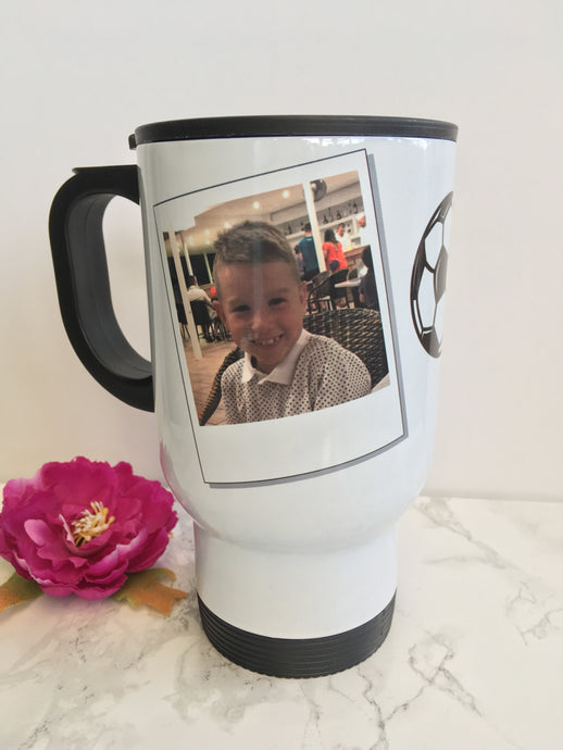 Travel mug- personalised with photo - Fred And Bo