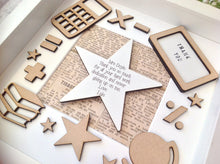 Thank you teacher frame personalised box frame - Fred And Bo