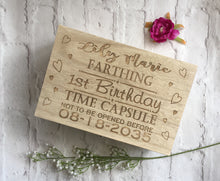 Personalised Wooden Baby Gift Box - Memory Keepsake Box - Fred And Bo