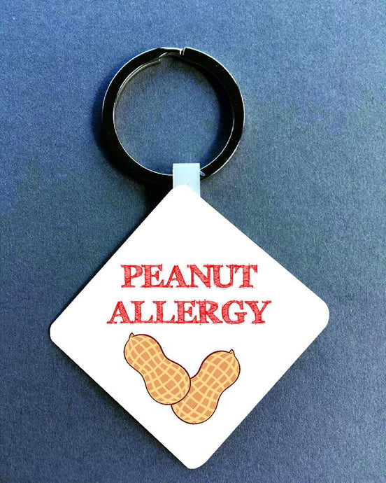 Peanut allergy Medical Alert Keyring. - Fred And Bo