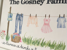 Family Clothes Line Framed Print - Fred And Bo