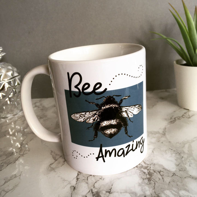 Bee amazing printed ceramic mug - Fred And Bo